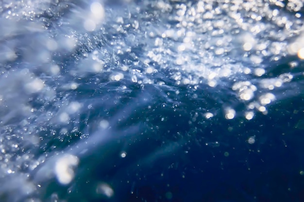 Abstrakte Blasen im Wasser, Luftblasen-Wasser-Hintergrund