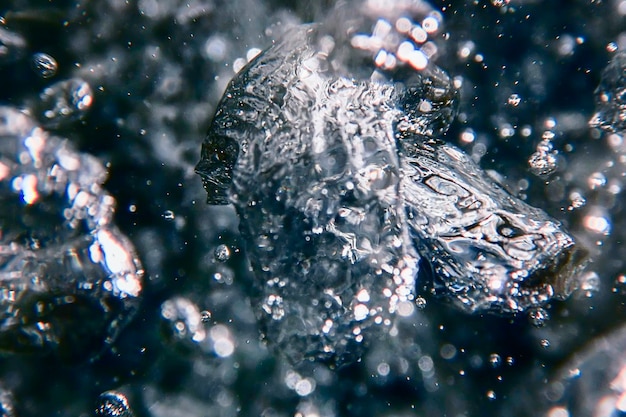 Foto abstrakte blasen im wasser, luftblasen-wasser-hintergrund