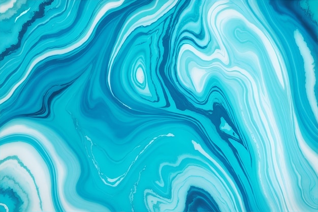 Abstrakte blaue, fließende Tapete