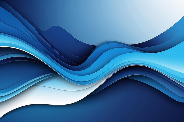 Abstrakte blaue Hintergrundfarbe Dynamische Formen Zusammensetzung Vektorillustration