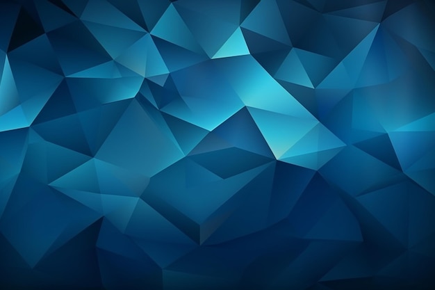 Abstrakte blaue Polygon-Dreiecksform-Muster-Hintergrund mit Licht-Effekt Luxus-Stil