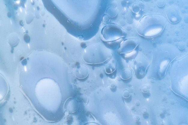 Abstrakte blaue Wasserblasen, Aqua-Flüssigkeitshintergründe