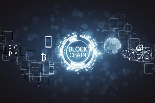 Abstrakte Blockchain-Tapete