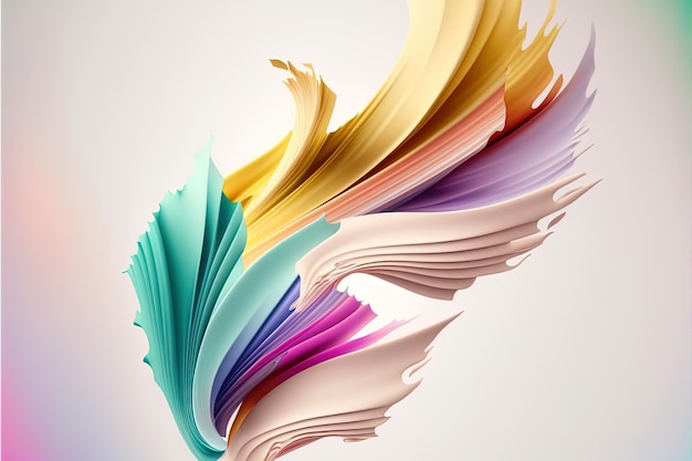 Abstrakte bunte helle Pastellfarben flüssiger Acryl-Schmerzbewegungsfluss und Farbtropfen Business-Hintergrundvorlage