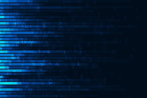 Abstrakte digitale Code-Visualisierung