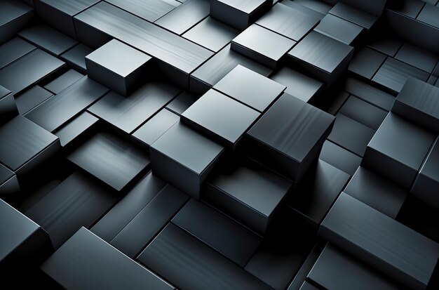 Abstrakte dunkle geometrische luxuriöse edle Gold schwarze 3D-Texturen