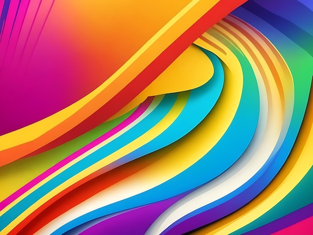 abstrakte farbenfrohe Technologie gestrichelter Wellen-Hintergrund KI generiert