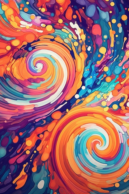 Abstrakte farbige Tapeten mit farbigem Hintergrund
