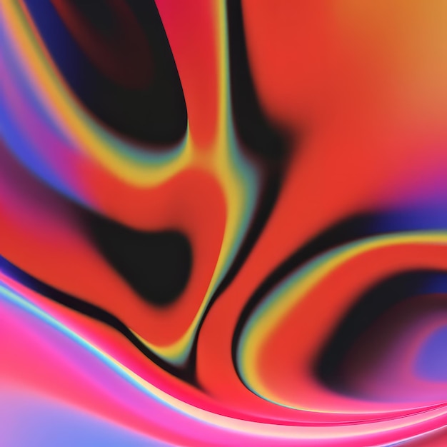 Foto abstrakte farbverlaufskunst mit einer faszinierenden mischung aus farben und maschen