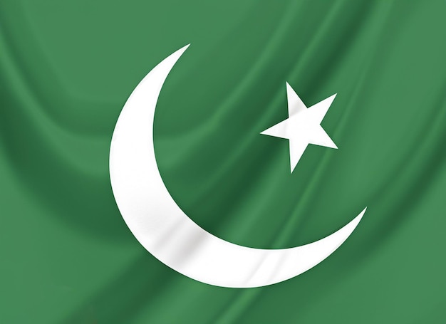 Abstrakte Flagge zum Unabhängigkeitstag Pakistans