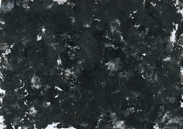 Abstrakte flüssige Acrylfarbe Textur handgezeichnet in Schwarz-Weiß-Farben. Gemalter Hintergrund mit Marmoreffekt. Moderne zeitgenössische Kunst