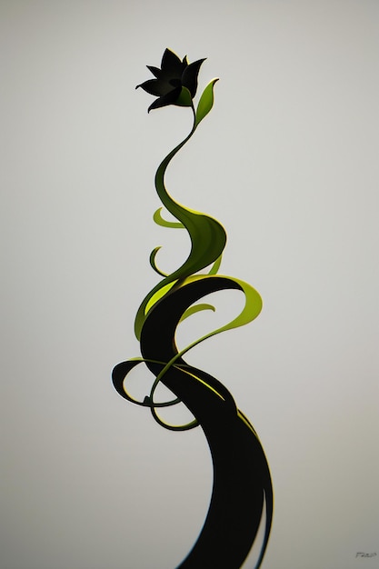 Abstrakte Form Design Blumen Zweige Reben Tapete Hintergrund Illustrationselemente
