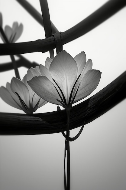 Abstrakte Form Design Blumen Zweige Reben Tapete Hintergrund Illustrationselemente