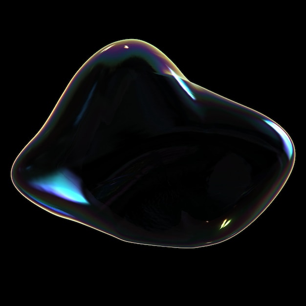 abstrakte Form realistische Seifenblasen isolierter Satz Wäscheschaum abstrakte Form
