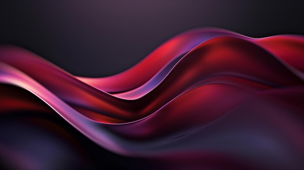 Abstrakte Formen fließendes Gewebe dunkler Hintergrund rot und lila Farbverlauf