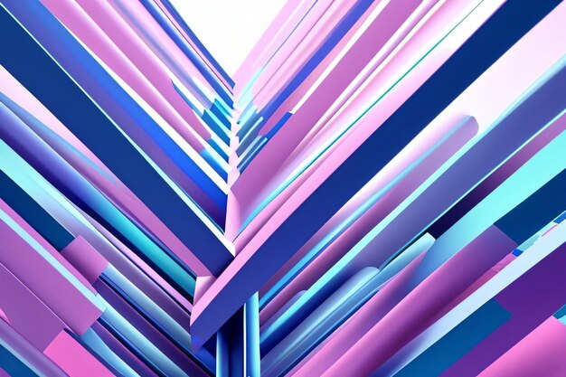Abstrakte Geometrie 3D-Hintergrund in Pastellfarben