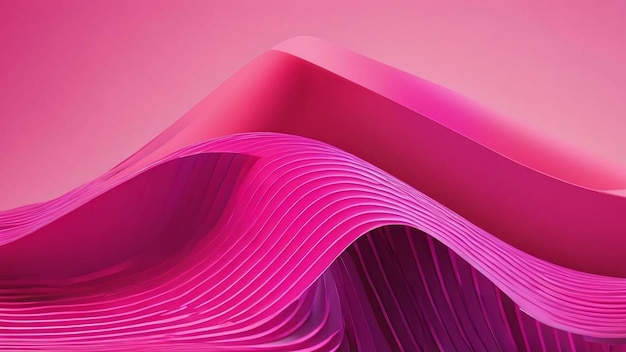 Abstrakte geometrische Linien entwerfen Element rosa horizontal gestreiften Hintergrund 3D-Illustration