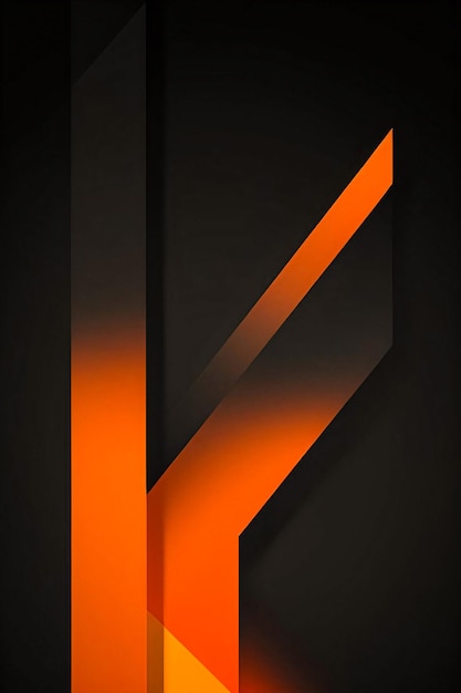 Abstrakte geometrische orangefarbene Neon-Hintergrundtapete