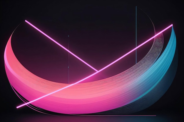 Abstrakte geometrische rosa Neon-Hintergrundtapete