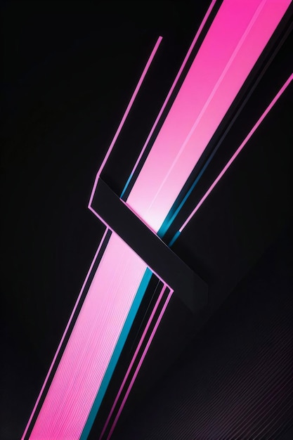 Abstrakte geometrische rosa Neon-Hintergrundtapete