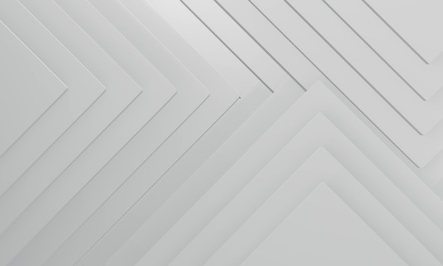 Abstrakte geometrische weiße Farbe Textur Hintergrund 3D-Rendering