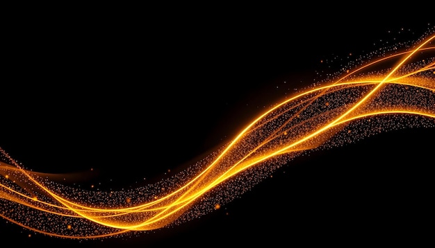 Abstrakte goldene Welle