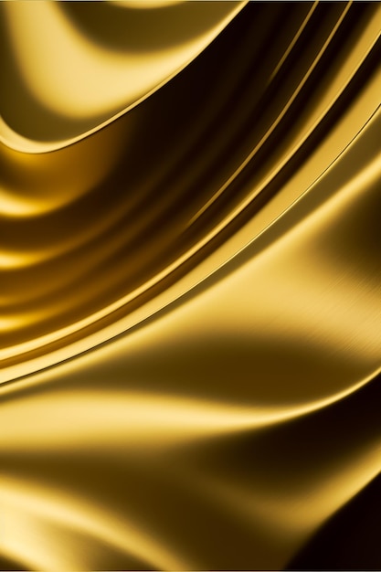 Abstrakte goldene wellenförmige Kurve modern auf einem luxuriösen goldenen Hintergrund