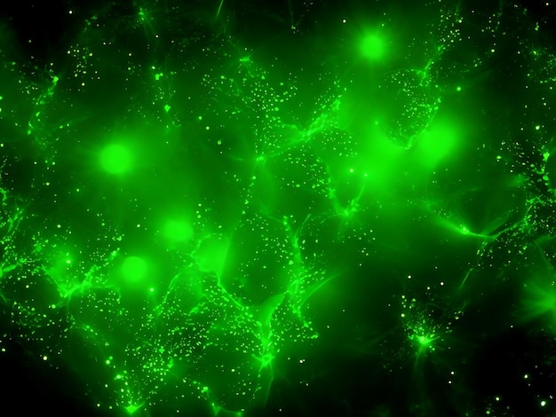 Abstrakte grüne Textur mit erzeugten Lichtern Ai