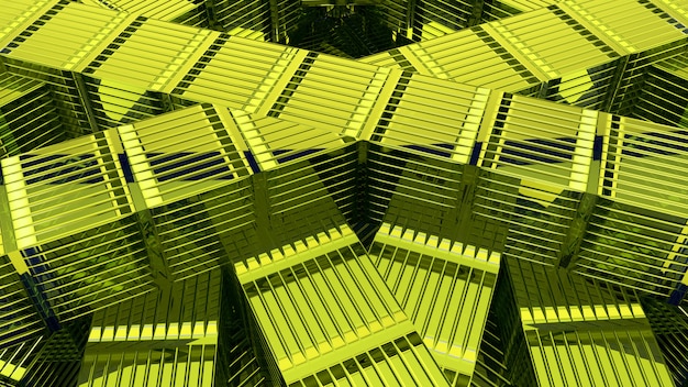 Abstrakte grüne Wiedergabe des Hintergrundes 3D