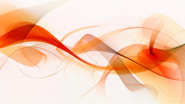 Abstrakte Illustration mit einer Kombination aus weißen und orangen Farben, die eine visuell fesselnde und dynamische Komposition schafft, die ein Gefühl von Energie, Lebendigkeit und Modernität „Generative Ai“ hervorruft