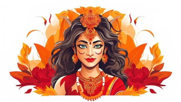 abstrakte Illustration von Durga Puja