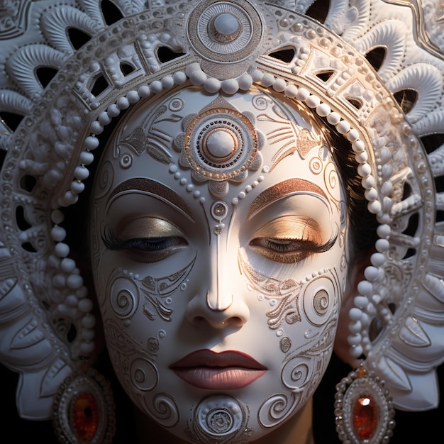 abstrakte Illustration von Durga Puja