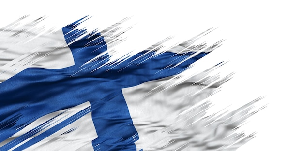 Abstrakte Illustration von Europaflaggen für LANDNAME mit Grunge-Splatter-Effekten