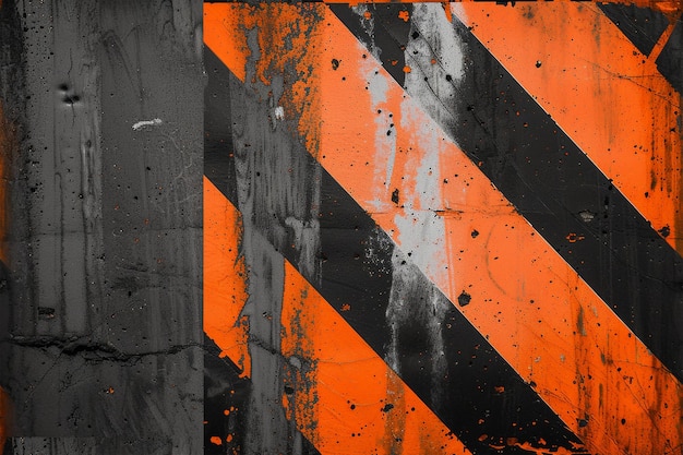 Abstrakte Komposition mit orangefarbenem Streifen