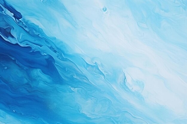 Foto abstrakte kunst blauer hintergrundfarbe mit flüssiger fluid-grunge-textur im konzept winter