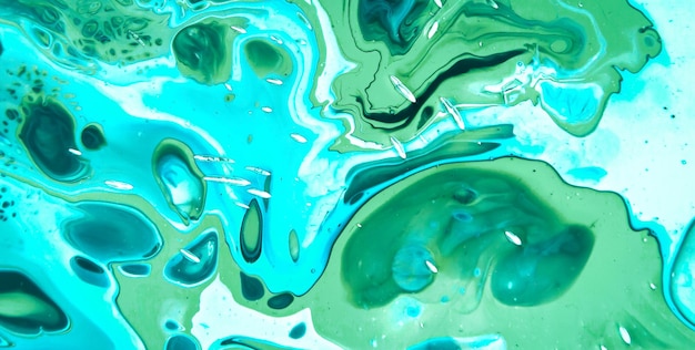 Abstrakte Kunst des Gießen von flüssigem Acryl