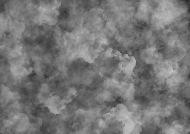 Abstrakte Kunst Hintergrund dunkelgraue Farben. Aquarellmalerei auf Leinwand mit Grauverlauf. Fragment von Kunstwerken auf Papier mit Gewitterwolken und Rauchmuster. Texturhintergrund, Makro.