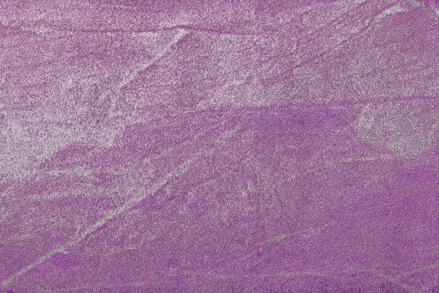 Abstrakte Kunst Hintergrund Farbe lila und silber Mehrfarbige Malerei auf Leinwand Fragment von violetten Verlaufsgrafiken