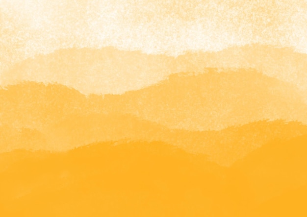 Abstrakte Kunst Hintergrund gelbe Farben mit Farbverlauf Aquarellmalerei auf Leinwand mit goldenem Muster von Meereswellen