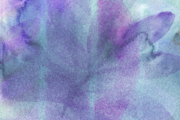 Abstrakte Kunst Hintergrund marineblaue und violette Farben Aquarellmalerei mit weichem dunkelviolettem Farbverlauf