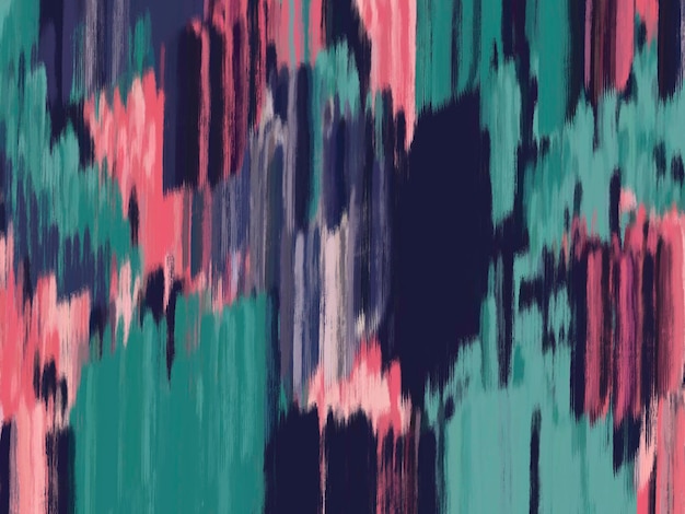Abstrakte Kunst Hintergrundlinie Bürste bunt grün blau rosa