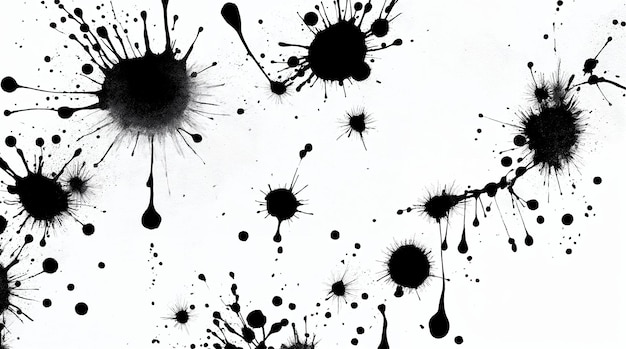 Abstrakte Kunst mit Tintenflächen
