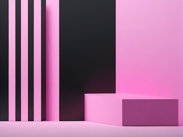 Abstrakte Lichteffekttextur in rosa und schwarzer Tapete