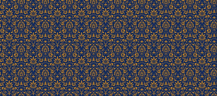 Abstrakte Linienform Blumen geometrisches Motiv Grundmuster kontinuierlicher Hintergrund Orientalischer Stil Damask Blütenfliesen modernes Lux-Textil-Design Textil-Swatch Damen Kleid Mann Hemd überall Druckblock