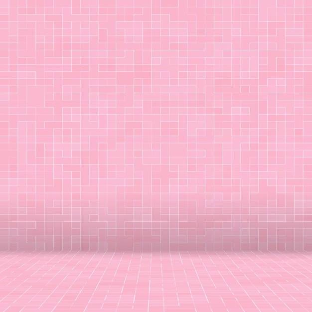 Abstrakte Luxus Sweet Pastel Pink Tone Wand Bodenfliesen Glas Nahtloses Muster Mosaik