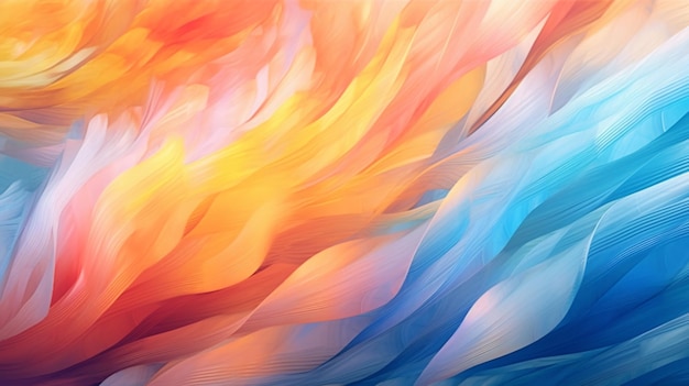 Abstrakte Malerei eines bunten Hintergrunds mit einer großen Menge an Farben AI Generative