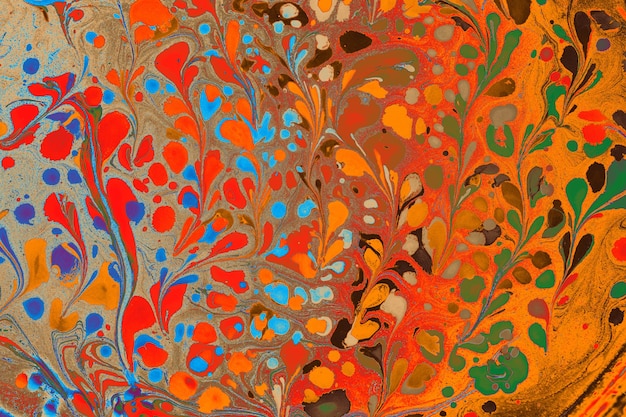 Abstrakte Marmor-Blumenmuster-Textur. Traditionelle Kunst der Ebru-Marmorierung