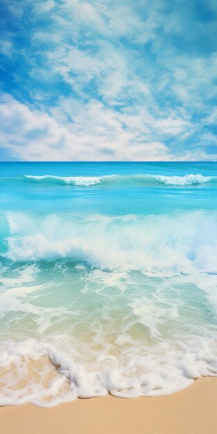Abstrakte Meeresszene Hyperrealistisches Wasser und Ozeanwellen am South Beach