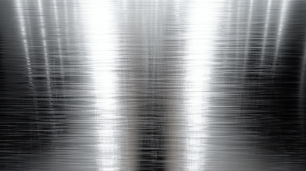 Foto abstrakte metallische textur mit glänzenden reflexionen kratzer auf der metalloberfläche