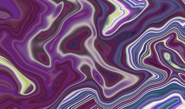 Abstrakte Mineralscheibe lila Flüssigkeit befleckt Acrylfarbe Flecken Wellen Hintergrund